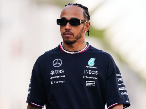 Lewis Hamilton finished fastest on the opening day in Bahrain (David Davies/PA)