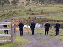 Police have been searching a rural property near Bungonia (Mick Tsikas/AAP Image via AP)