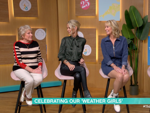 Hilary Langford, left, was among the weather presenters on This Morning (ITV Studios/PA)