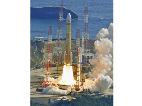 Japan’s space agency has postponed the launch of a second test flight of its new flagship H3 rocket because of bad weather forecast at the launch site (Kyodo News/AP)