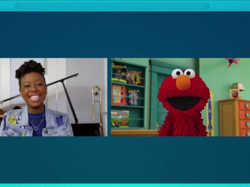 Elmo joined YolanDa Brown to inspire children to find their voice (Sesame Workshop)