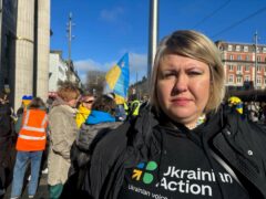 Ukrainian Action In Ireland spokeswoman Olha Chekmaieva (Cillian Sherlock/PA)