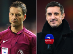 Mark Clattenburg, left, has expressed disappointment in comments from Gary Neville about his appointment as a consultant at Nottingham Forest (Adam Davy/PA)