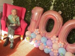 Betty Fairley celebrated her 100th birthday (Big Partnership/PA)