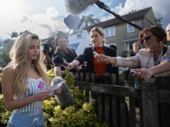 The BBC has released a first-look image from its new drama based on the kidnapping of Chloe Ayling, with Nadia Parkes playing the model (Sally Mais/BBC/PA)