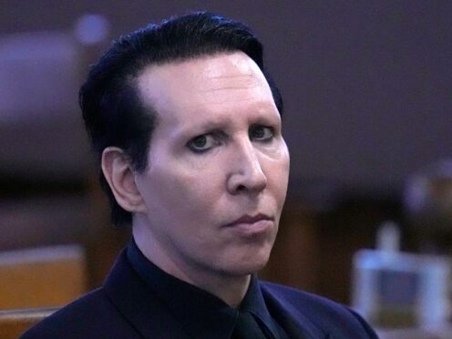 Marilyn Manson pleaded no contest in September to the misdemeanour charge (Charles Krupa/AP)