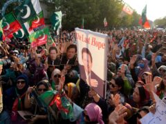 Allies of imprisoned Pakistani ex-premier Imran Khan won more seats in national elections than the political parties who ousted him from power nearly two years ago, according to a final tally of results published on Sunday (Fareed Khan/AP)