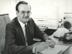 Paul Deal in 1984 when he was working as the editor of the Bedfordshire Times Series (Paul Deal/PA)