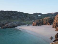 The body of a man was found on the beach at Achmelvich Bay (Alamy/PA)