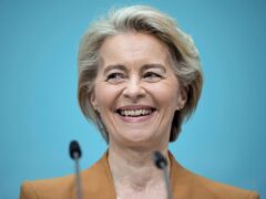 Ursula von der Leyen has announced her intention to run for a second term as EU commission president (Markus Schreiber/AP)