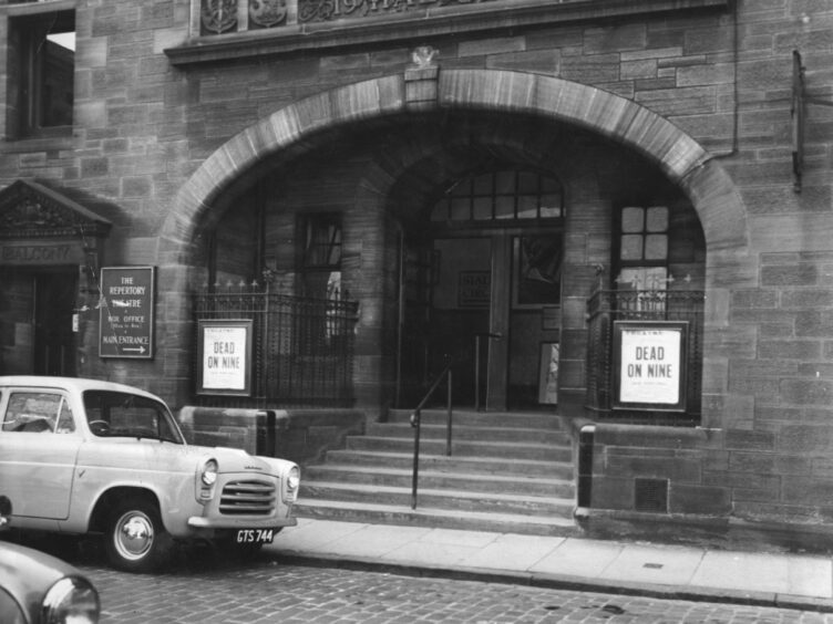 The exterior of Dundee Rep's former residence in Nicoll Street in 1958. 