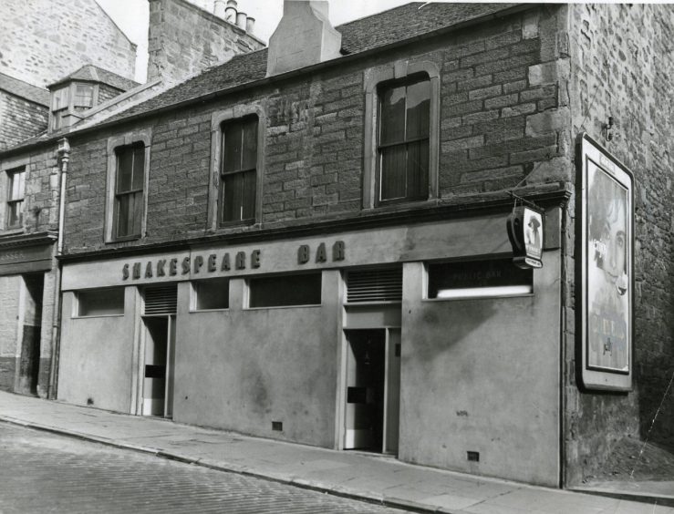 The Shakespeare Bar in Hilltown in 1962.