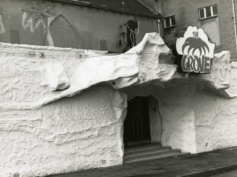 The decorative entrance to Coconut Grove many former clubbers will remember.