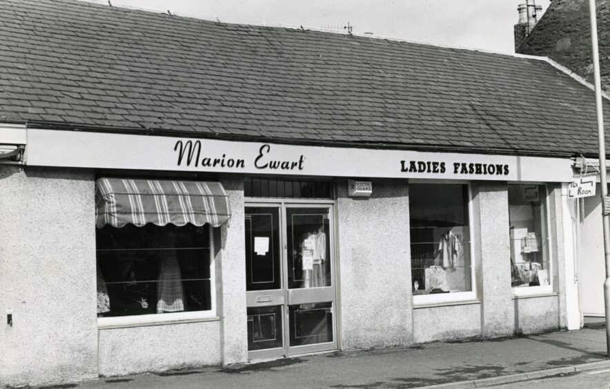 Marion Ewart fashion shop in Monifieth. 