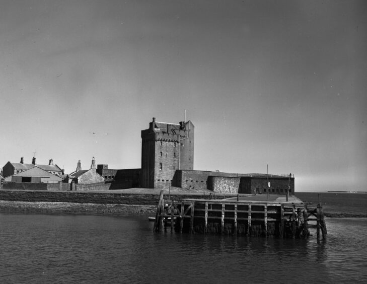 Broughty Ferry Castle in 1957. 