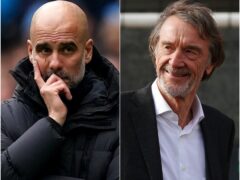 Pep Guardiola (left) says Manchester United co-owner Sir Jim Ratcliffe (right) speaks ‘the truth’ (Martin Rickett/Peter Byrne/PA)