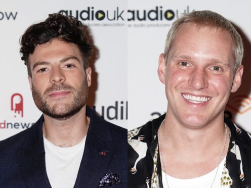 Jamie Laing, right, will replace Jordan North on Radio 1’s drivetime show (Jordan Pettitt/PA)