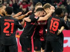 Bayer Leverkusen moved five points clear at the top of the Bundesliga with victory over Bayern Munich (Martin Meissner/AP)
