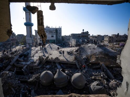The Israeli offensive has caused widespread destruction (Fatima Shbair/AP)