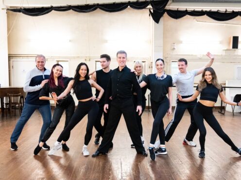 Anton Du Beke with dancers whilst rehearsing for his upcoming tour(Aaron Chown/PA)