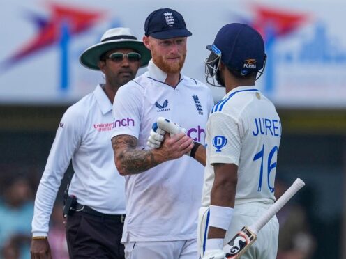 Ben Stokes, left, suffered a first series loss as England captain (Ajit Solanki/AP)
