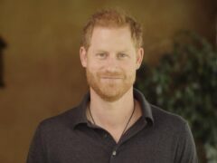 The Duke of Sussex appearing in the video message (WellChild/PA)