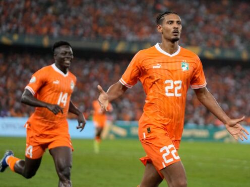 Sebastien Haller scored the winner to lift hosts Ivory Coast to their third AFCON title (Themba Hadebe/AP)