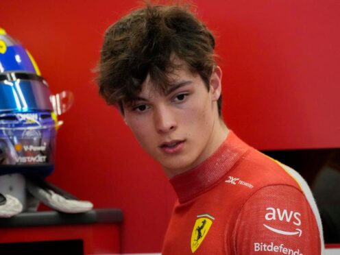 British driver Oliver Bearman will race for Ferrari this weekend (Darko Bandic/AP)