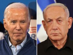 US President Joe Biden and Israeli Prime Minister Benjamin Netanyahu spoke on Monday in their first interaction in more than a month (AP)