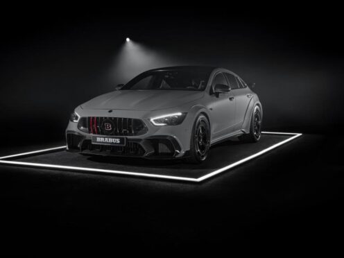 The Rocket shares its underpinnings with the Mercedes-AMG GT 63 S performance four-door coupe
