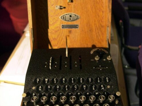 An Enigma machine used by Bletchley Park experts to crack Nazi coded messages (BBC/PA)