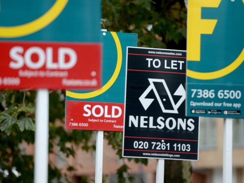 A net balance of 21% of property professionals reported new instructions to sell rising rather than falling (Anthony Devlin/PA)