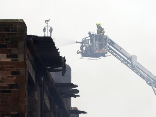 The historic Mackintosh building of the Glasgow School of Art was ravaged twice by fire (Andrew Milligan/PA)