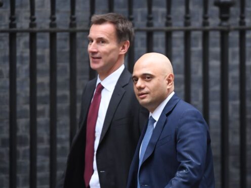 Chancellor Jeremy Hunt confirmed funding for a memorial to Muslim soldiers after a request from party colleague Sir Sajid Javid (Stefan Rousseau/PA)