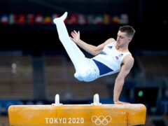 Max Whitlock won pommel horse gold at both the Rio and Tokyo Olympics (mike Egerton/PA)