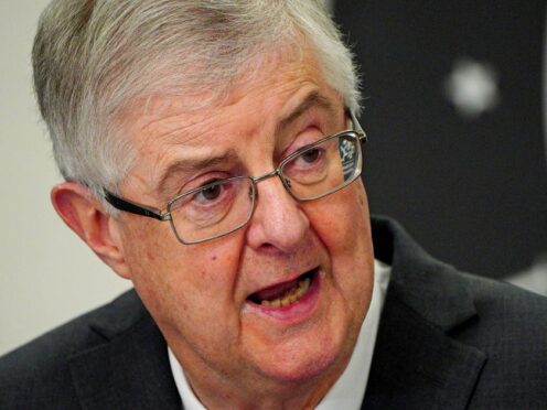 First Minister Mark Drakeford pictured during a Welsh Government press conference in December 2021 (Ben Birchall/PA)