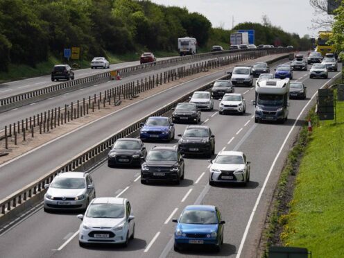 Delays on England’s major roads exceeded pre-pandemic levels last year despite a reduction in traffic, Department for Transport figures show (Jacob King/PA)