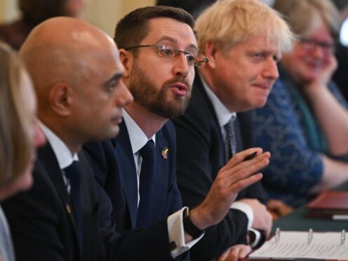 Cabinet Secretary and Head of the Civil Service Simon Case during a Cabinet meeting at 10 Downing Street in 2022 (PA)