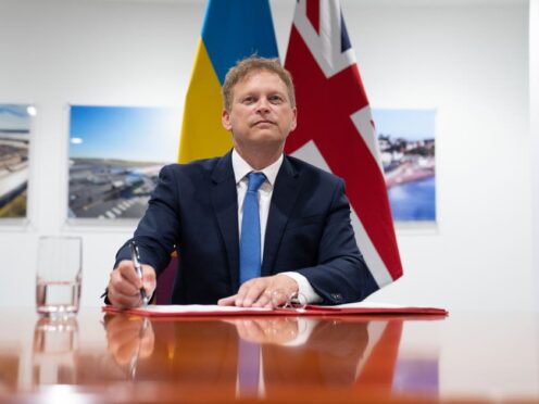 Grant Shapps has promised further support for Ukraine (Stefan Rousseau/PA)