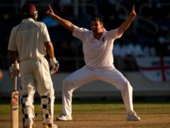England’s Steve Harmison appeals for a wicket at Sabina Park (Gareth Copley/PA)