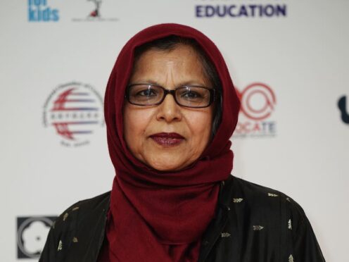 Bombs ‘more horrific than Hiroshima’ have been dropped on Gaza, Baroness Uddin said as she insisted protest marches will continue until the ‘slaughter stops’ (Aaron Chown/PA)