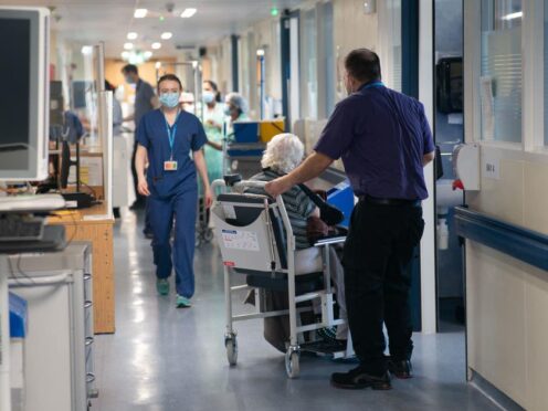 Hospital numbers for norovirus in England have risen, though flu and Covid-19 levels are continuing to fall (PA)