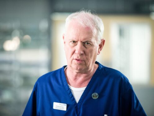 Derek Thompson as Charlie Fairhead in the BBC1 medical drama, Casualty. (Warren Orchard/BBC)