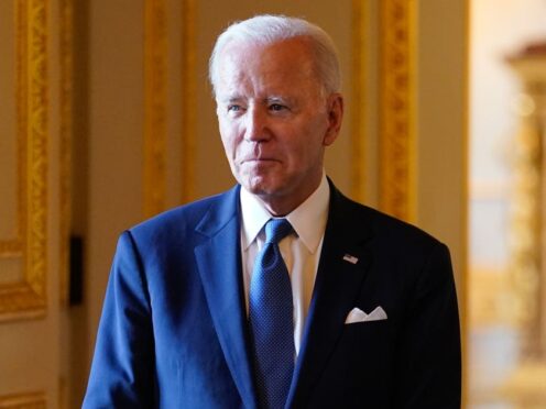 Joe Biden has won the Democratic presidential primary in North Dakota (Andrew Matthews/PA)
