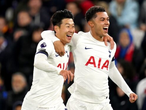 Tottenham captain Heung-min Son has hailed Brennan Johnson’s potential (John Walton/PA)