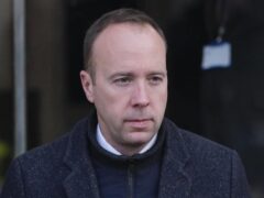 Former health secretary Matt Hancock tried to have the defamation claim against him struck out by a judge (Jordan Pettitt/PA)