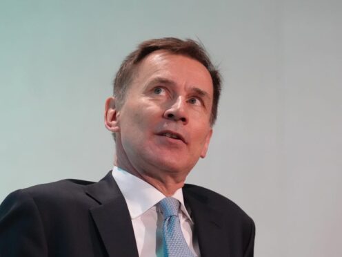 Chancellor of the Exchequer Jeremy Hunt has been warned of a looming £2 billion gap in NHS spending (Maja Smiejkowska/PA)
