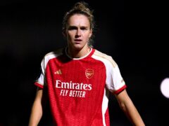 Arsenal’s Vivianne Miedema is set for another spell on the sidelines. (Adam Davy/PA)