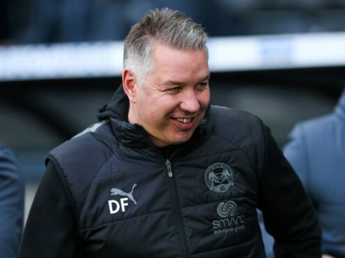 Darren Ferguson hailed the impact of his substitutes (Barrington Coombs/PA)