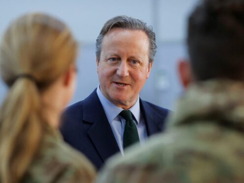 David Cameron will discuss defence, security and trade on his first visit to Australia as Foreign Secretary (Valdrin Xhemaj/PA)